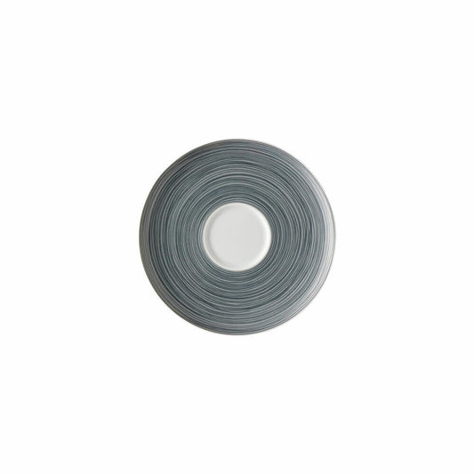 Rosenthal Tee-Untertasse TAC Gropius Stripes 2.0 matt, Porzellan, Grau, 15.7 cm, 11280-403264-14641