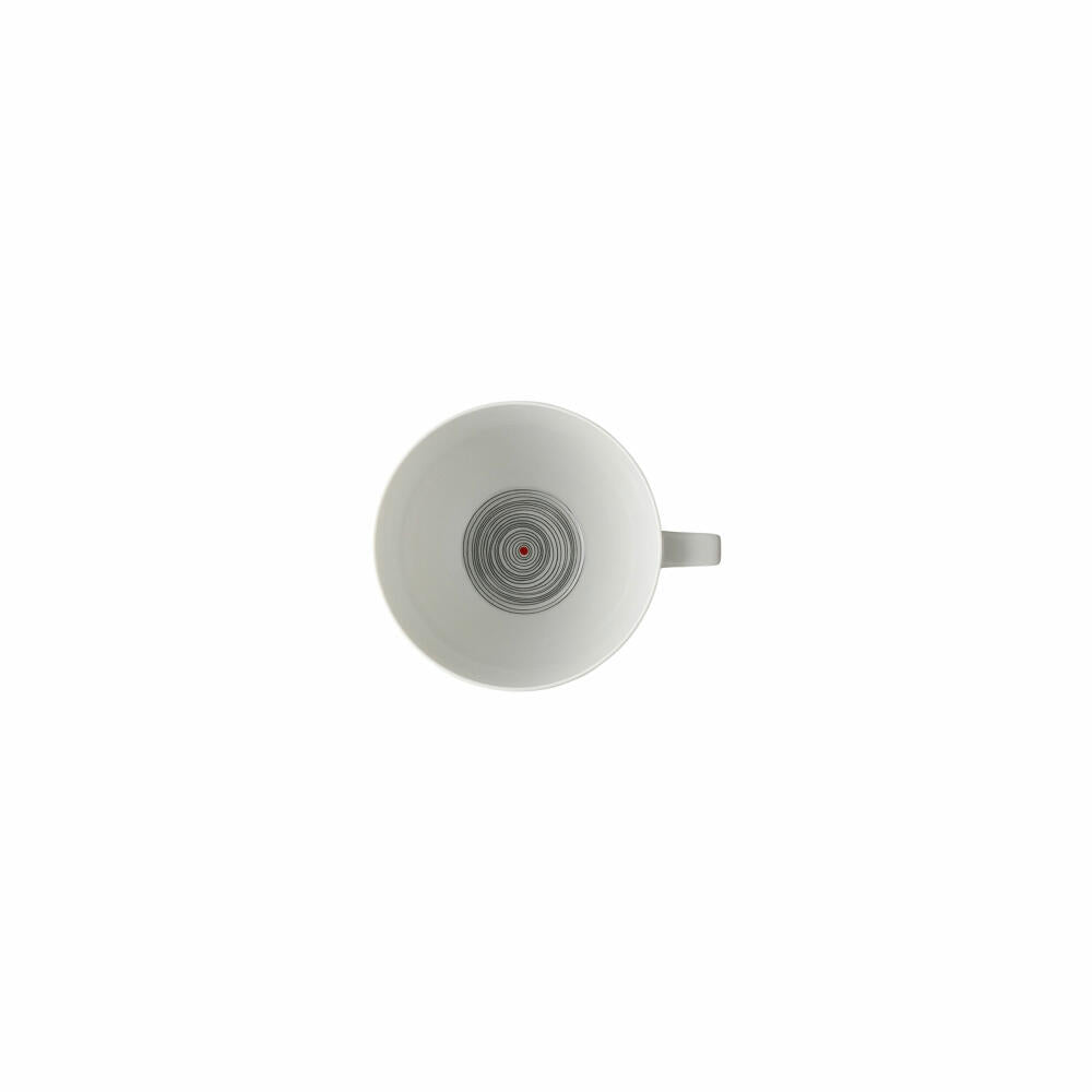 Rosenthal Kombi-Obertasse TAC Gropius Stripes 2.0, Porzellan, Grau, 300 ml, 11280-403261-14772