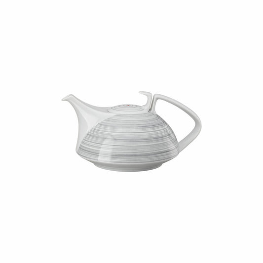 Rosenthal Teekanne TAC Gropius Stripes 2.0 klein, Porzellan, Grau, 600 ml, 11280-403261-14200