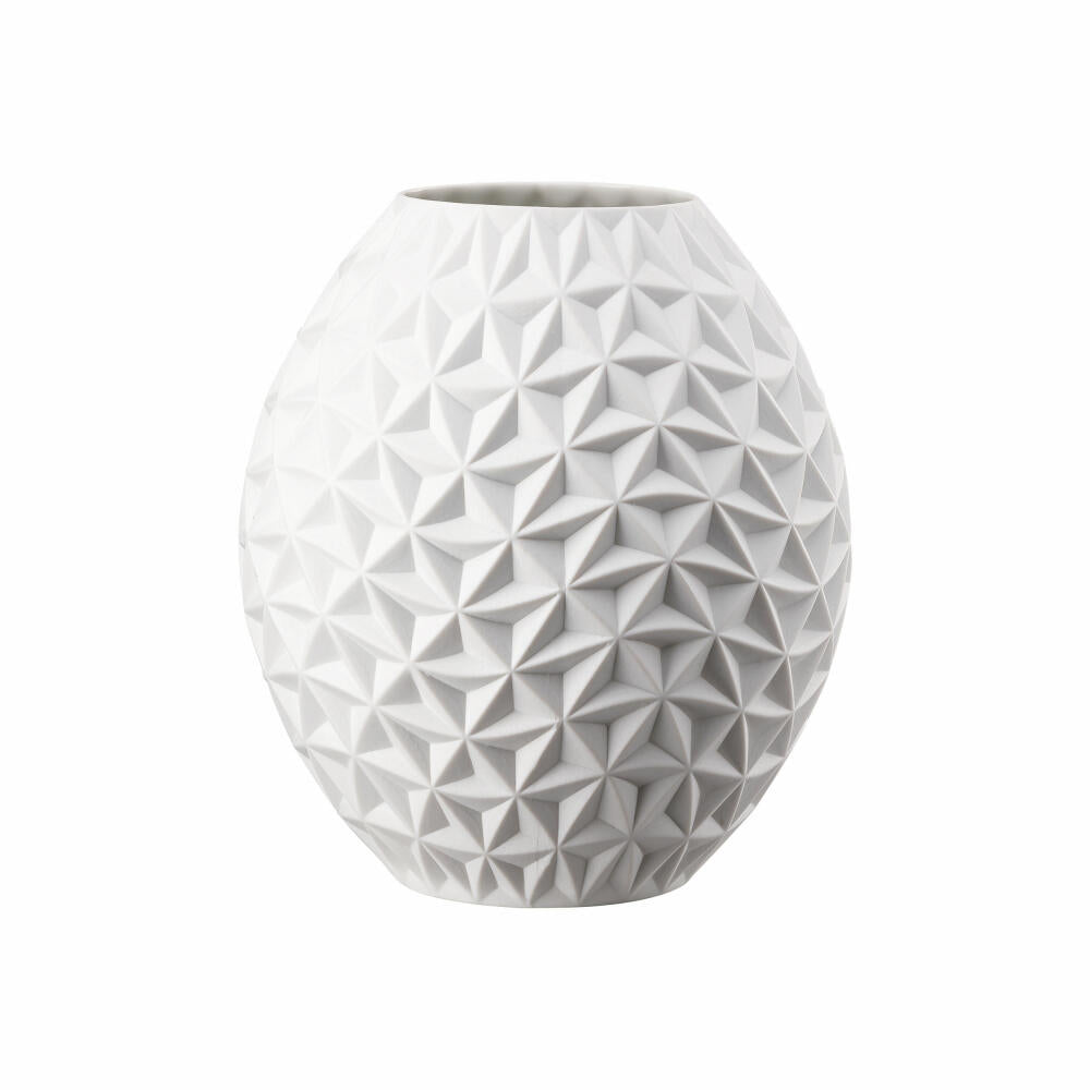 Rosenthal Vase Phi Spindrift, Dekovase, Porzellan, Weiß, 25 cm, 14604-100102-26025