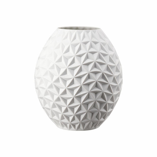 Rosenthal Vase Phi Spindrift, Dekovase, Porzellan, Weiß, 25 cm, 14604-100102-26025