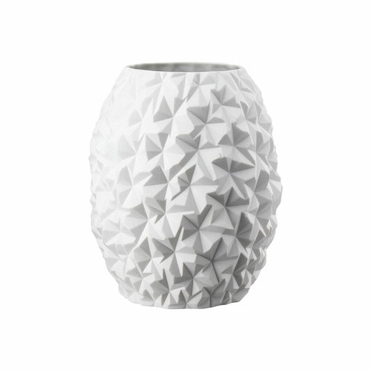 Rosenthal Vase Phi Snow, Dekovase, Porzellan, Weiß, 25 cm, 14607-100102-26025