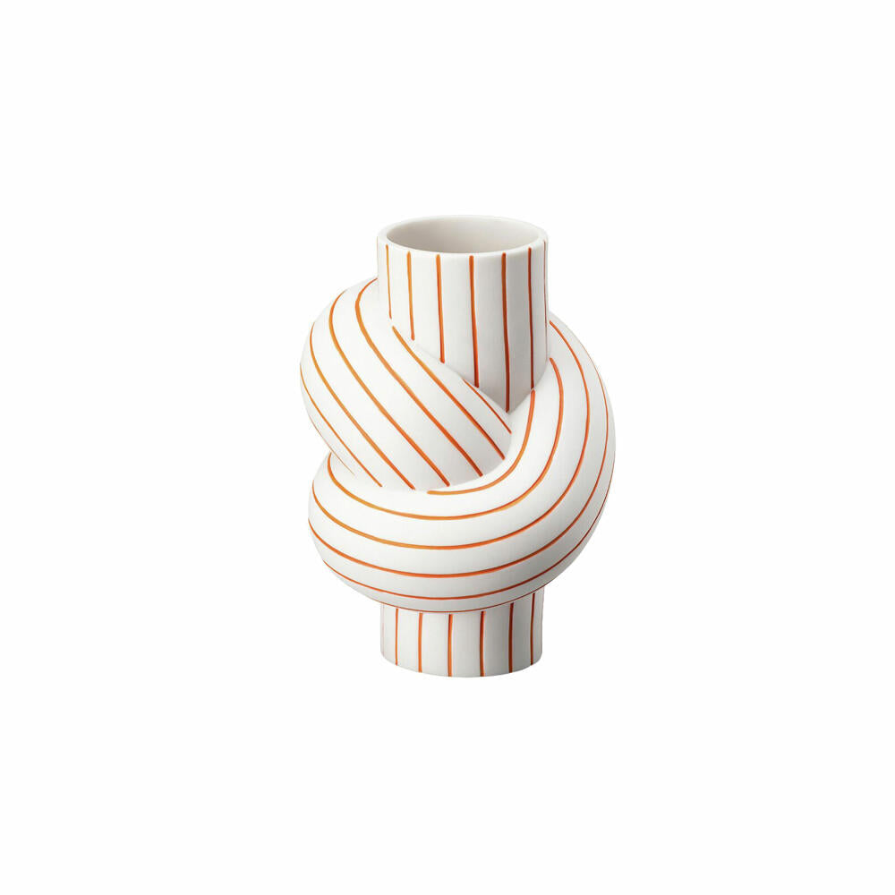 Rosenthal Vase Mango, Dekovase, Porzellan, Weiß-Orange, 12 cm, 14628-426370-26012