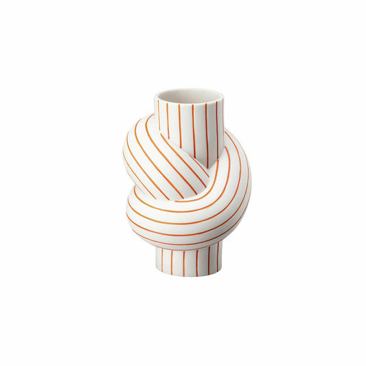 Rosenthal Vase Mango, Dekovase, Porzellan, Weiß-Orange, 12 cm, 14628-426370-26012