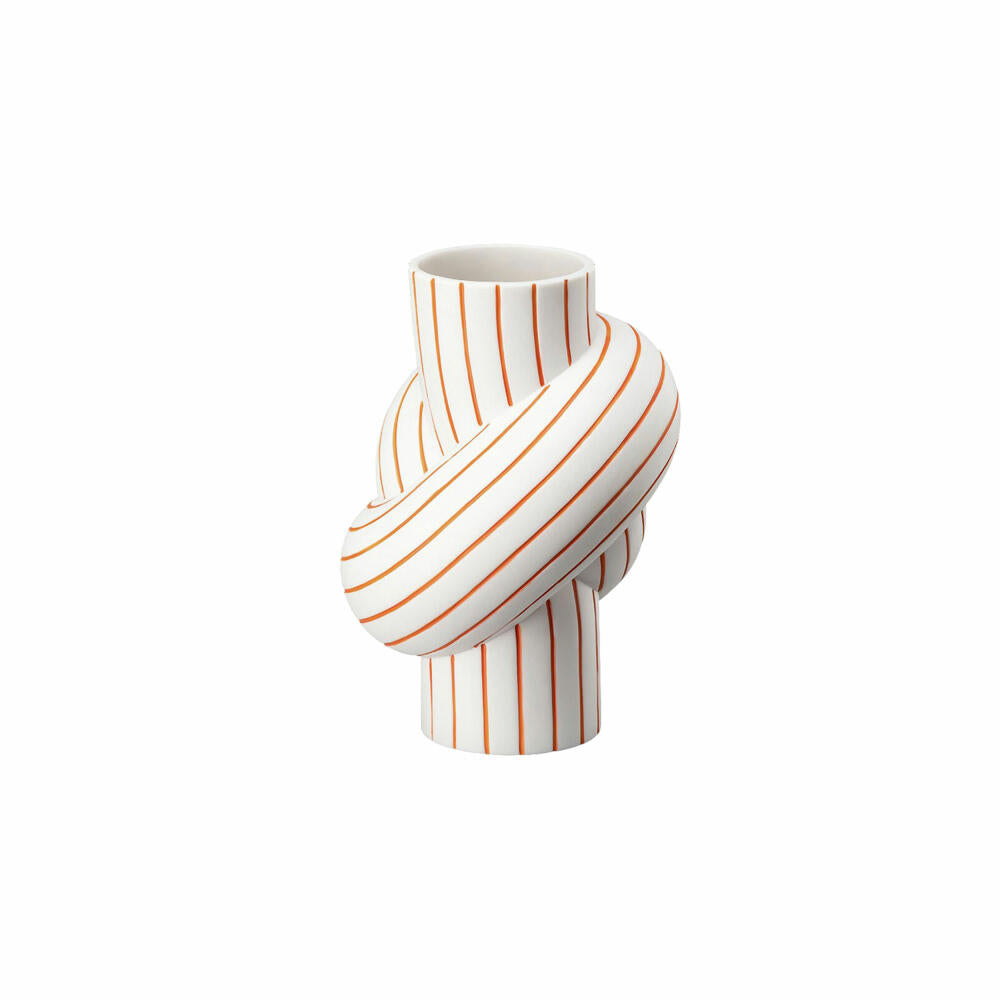 Rosenthal Vase Mango, Dekovase, Porzellan, Weiß-Orange, 12 cm, 14628-426370-26012