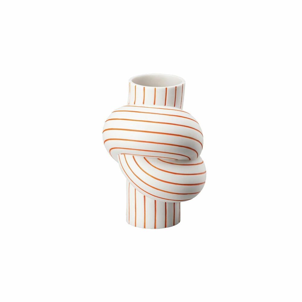 Rosenthal Vase Mango, Dekovase, Porzellan, Weiß-Orange, 12 cm, 14628-426370-26012