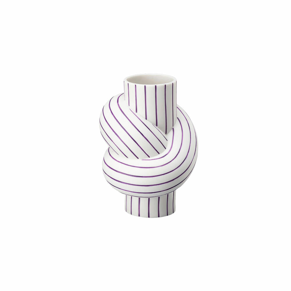 Rosenthal Vase Plum, Dekovase, Porzellan, Weiß-Lila, 12 cm, 14628-426371-26012