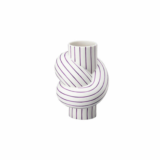 Rosenthal Vase Plum, Dekovase, Porzellan, Weiß-Lila, 12 cm, 14628-426371-26012