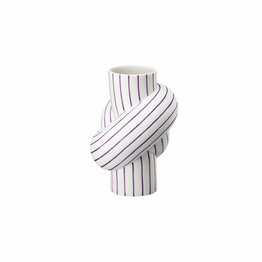Rosenthal Vase Plum, Dekovase, Porzellan, Weiß-Lila, 12 cm, 14628-426371-26012