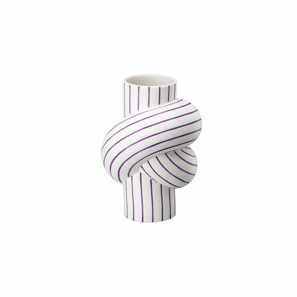 Rosenthal Vase Plum, Dekovase, Porzellan, Weiß-Lila, 12 cm, 14628-426371-26012