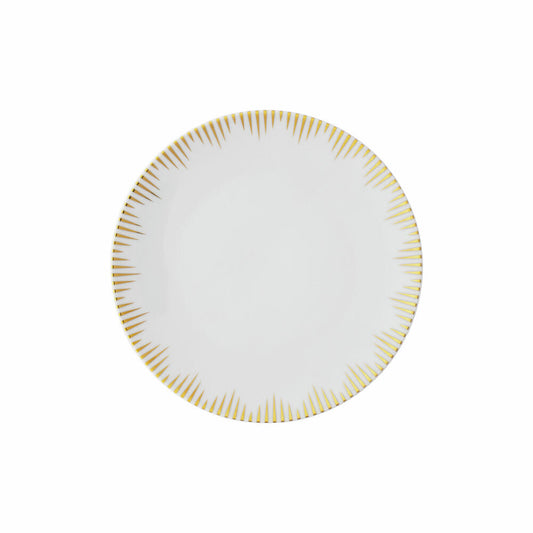 Rosenthal Frühstücksteller TAC Gropius Festive Celebration, Porzellan, Weiß-Gold, 22 cm, 11280-426373-10222