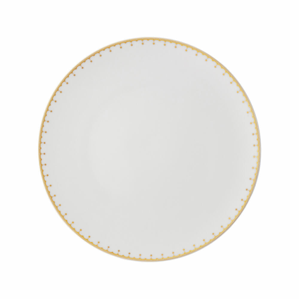 Rosenthal Speiseteller TAC Gropius Festive Celebration, Porzellan, Weiß-Gold, 28 cm, 11280-426373-10229