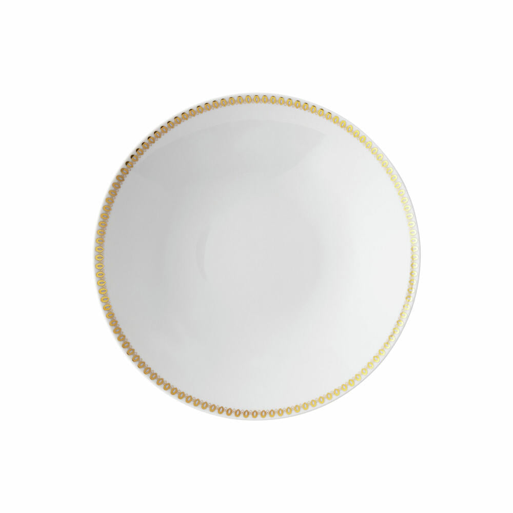 Rosenthal Suppenteller TAC Gropius, Porzellan, Weiß-Gold, 24 cm, 11280-426373-10324