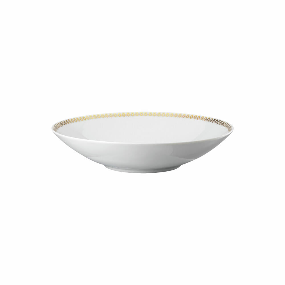 Rosenthal Suppenteller TAC Gropius, Porzellan, Weiß-Gold, 24 cm, 11280-426373-10324