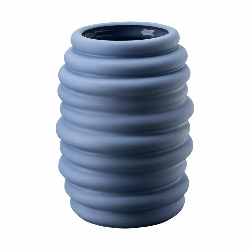 Rosenthal Vase Hop Atlantic, Porzellan, Grau-Blau, 26 cm, 14625-426325-26026