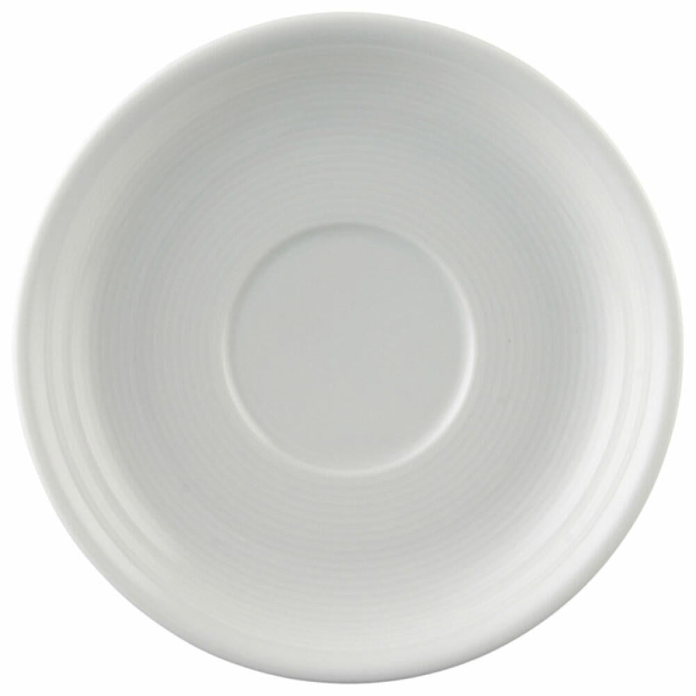 Thomas Trend Frühstücks-Untertasse, Cappuccino-Untertasse, Porzellan, Weiß, Spülmaschinenfest, 16 cm, 14661
