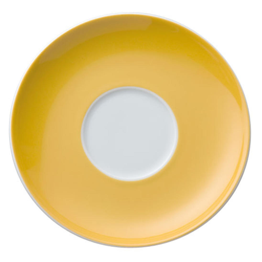 Thomas Sunny Day Untertasse für Cappuccinotasse / Jumbotasse, Porzellan, Yellow / Gelb, Spülmaschinenfest, 16.5 cm, 14671