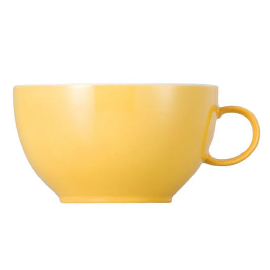 Thomas Sunny Day Cappuccinotasse, Obertasse, Humpen, Porzellan, Yellow / Gelb, Spülmaschinenfest, 380 ml, 14672