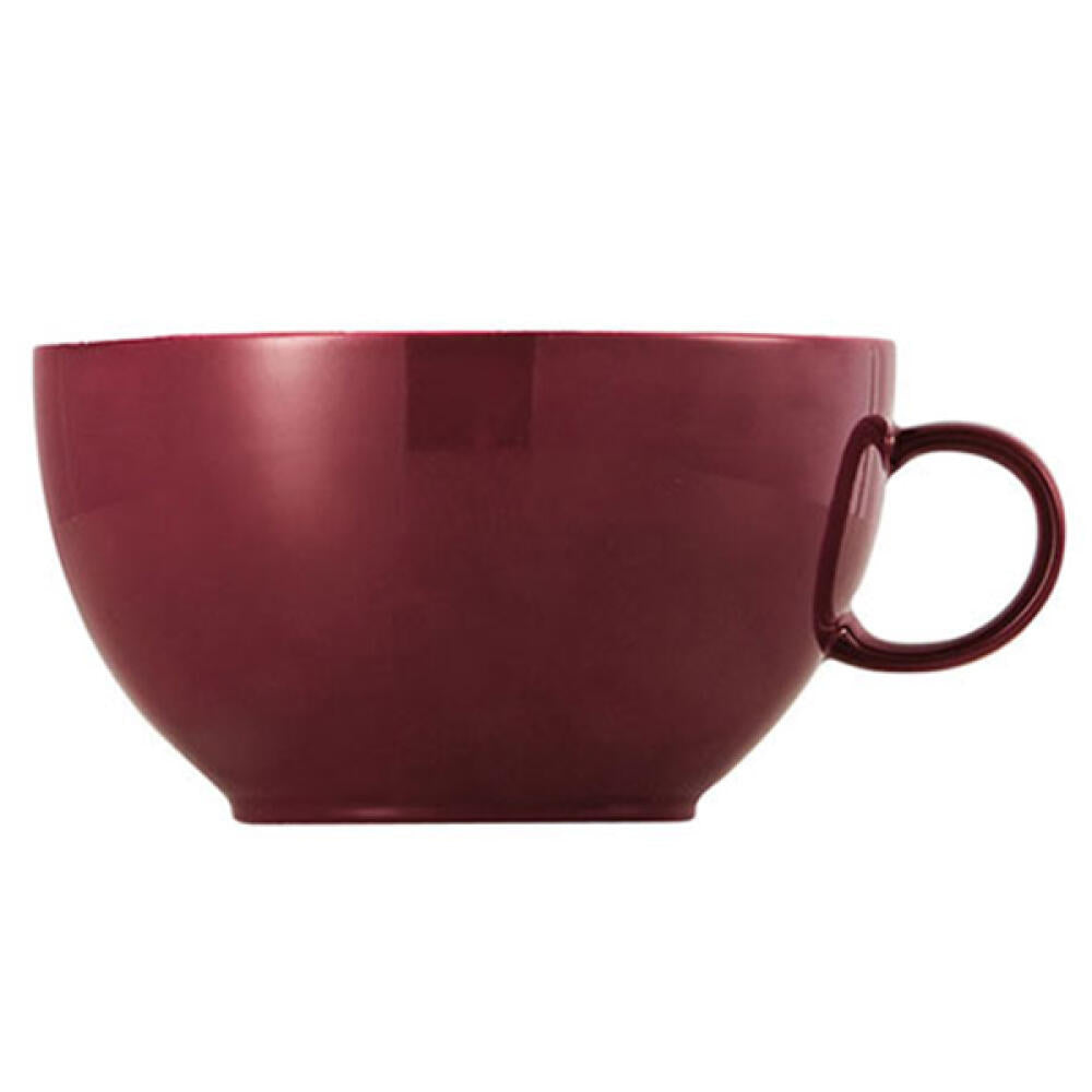 Thomas Sunny Day Cappuccinotasse, Obertasse, Porzellan, Fuchsia / Rot, Spülmaschinenfest, 380 ml, 14672