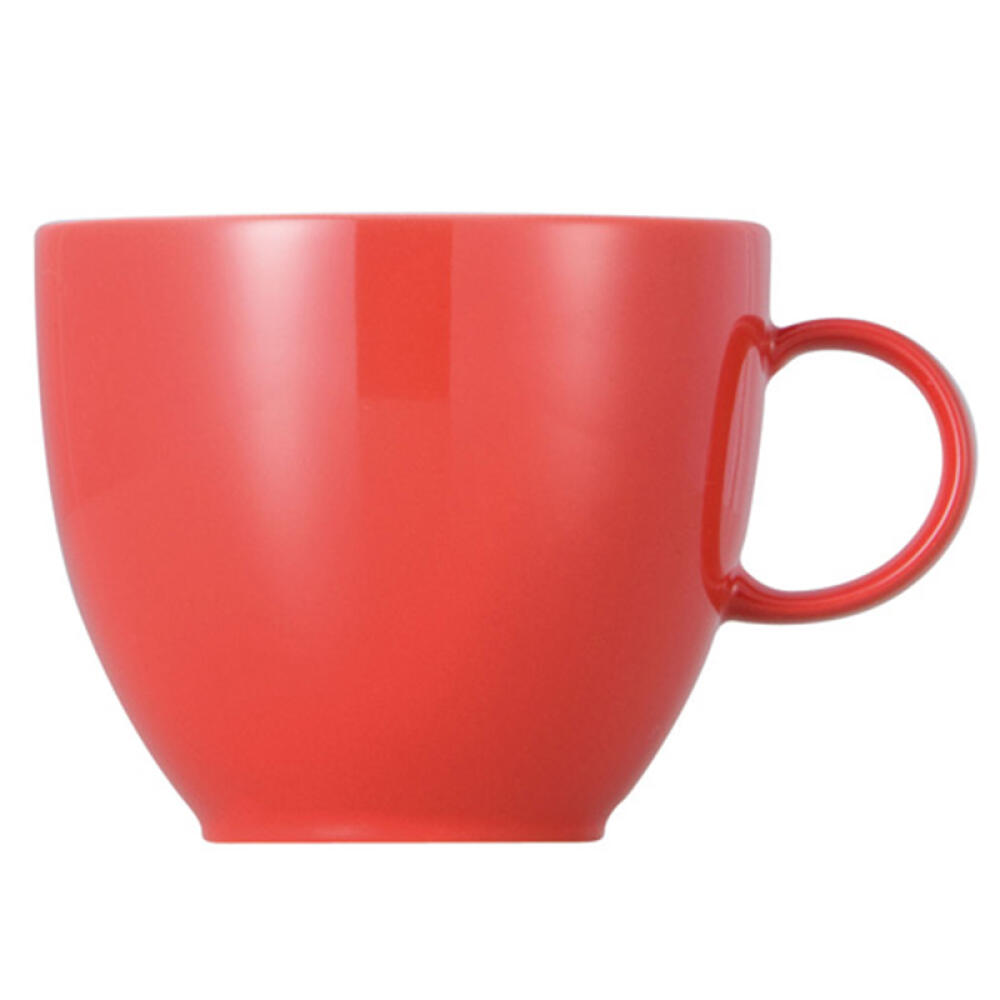 Thomas Sunny Day Kaffeetasse, Obertasse, Kakaotasse, Porzellan, New Red / Rot, Spülmaschinenfest, 200 ml, 14742