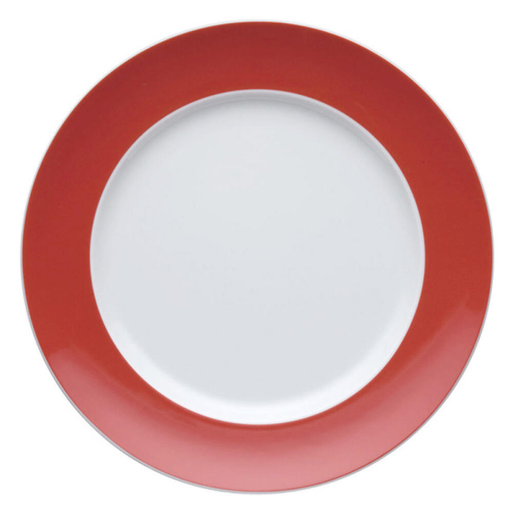 Thomas Sunny Day dinner plate, grill plate, plate, porcelain, New Red / Red, dishwasher safe, 27 cm, 10227