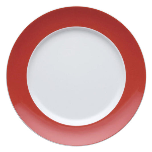 Thomas Sunny Day dinner plate, grill plate, plate, porcelain, New Red / Red, dishwasher safe, 27 cm, 10227