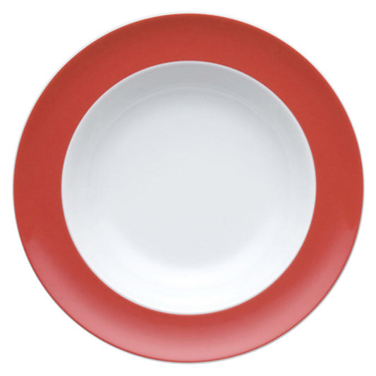 Thomas Sunny Day Suppenteller, Pastateller, Teller, Porzellan, New Red / Rot, Spülmaschinenfest, 23 cm, 10323