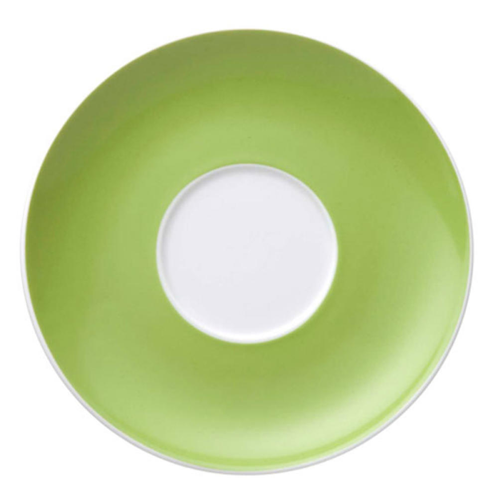 Thomas Sunny Day Untertasse für Cappuccinotasse / Jumbotasse, Porzellan, Apple Green / Grün, Spülmaschinenfest, 16.5 cm, 14671