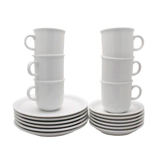 Thomas Trend dinner service, tableware set, porcelain, white, dishwasher safe, 12 pcs., 18339