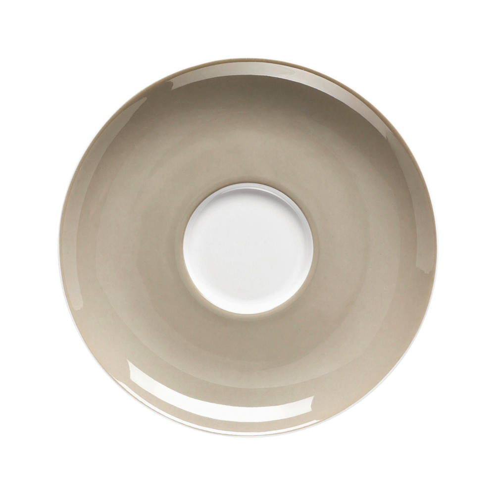 Thomas Sunny Day Untertasse für Kaffeetasse / Teetasse, Porzellan, Greige / Grau Beige, Spülmaschinenfest, 14.5 cm, 14741