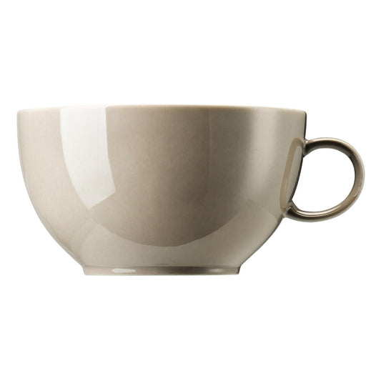 Thomas Sunny Day Cappuccinotasse, Obertasse, Porzellan, Greige / Grau Beige, Spülmaschinenfest, 380 ml, 14672