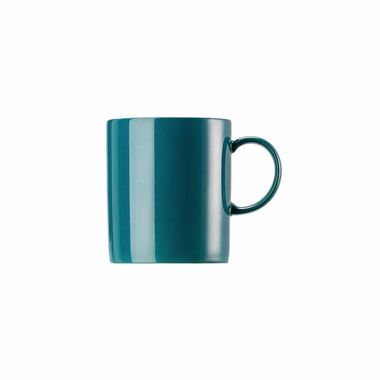 Thomas Sunny Day Becher mit Henkel, Henkeltasse, Porzellan, Seaside Green, 300 ml, 10850-408544-15505