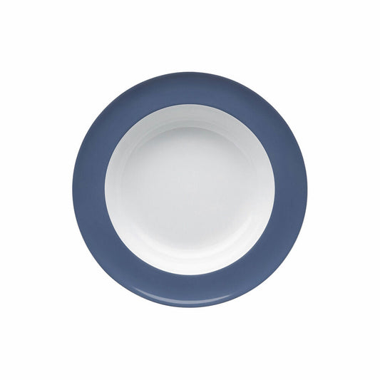 Thomas Sunny Day Suppenteller, tiefer Teller, Porzellan, Nordic Blue, 23 cm, 10850-408545-10323