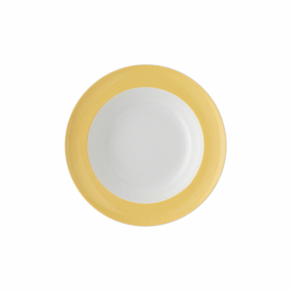 Thomas soup plate Sunny Day Soft Yellow, deep plate, pasta plate, porcelain, yellow, 23 cm, 10850-408549-10323