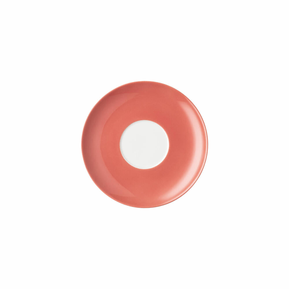 Thomas Cappuccino Untertasse Sunny Day Soft Red, Porzellan, Rot, 16.5 cm, 10850-408601-14671