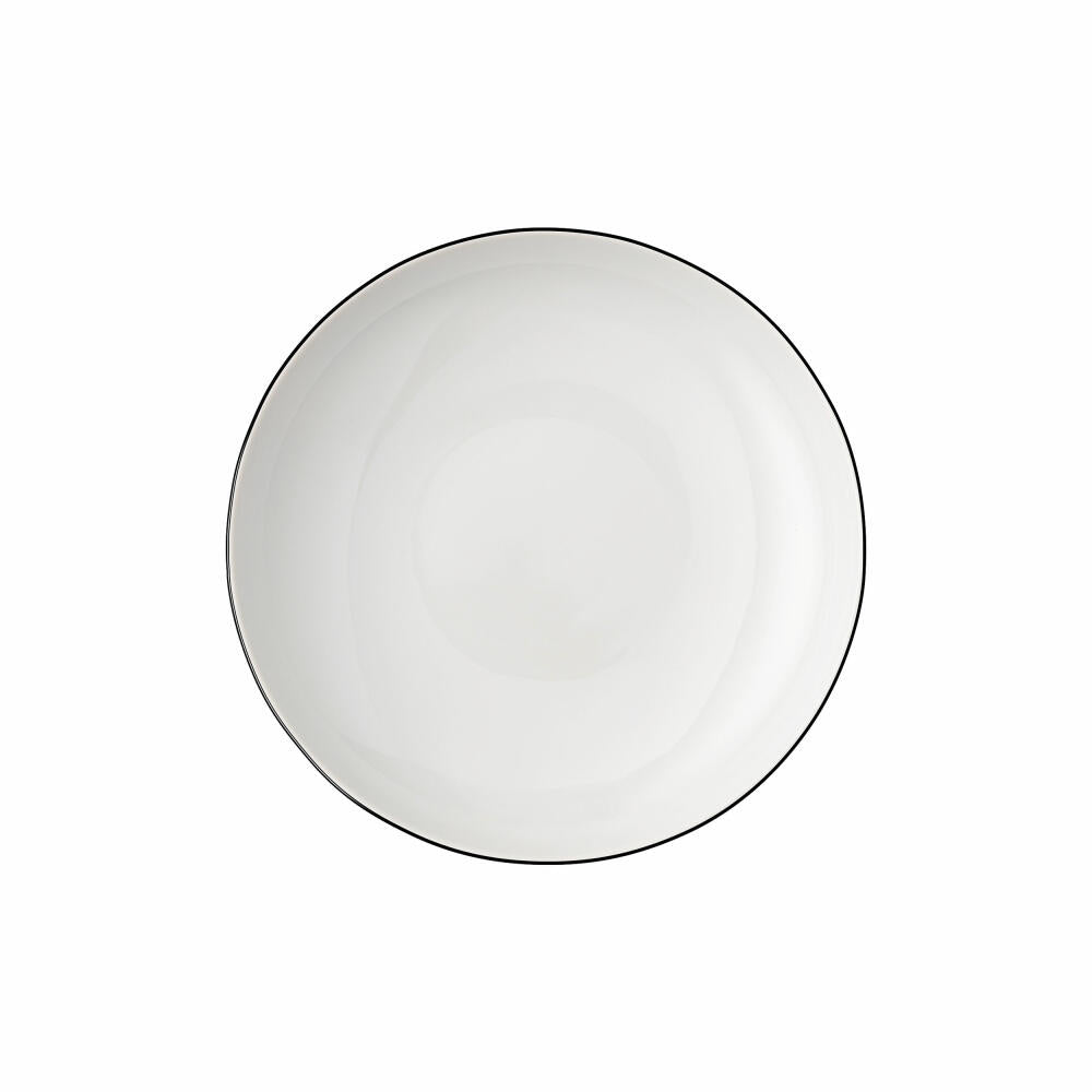 Thomas Gourmetteller Cucina Colori Black tief, Porzellan, Weiß-Schwarz, 22 cm, 42100-671167-10772