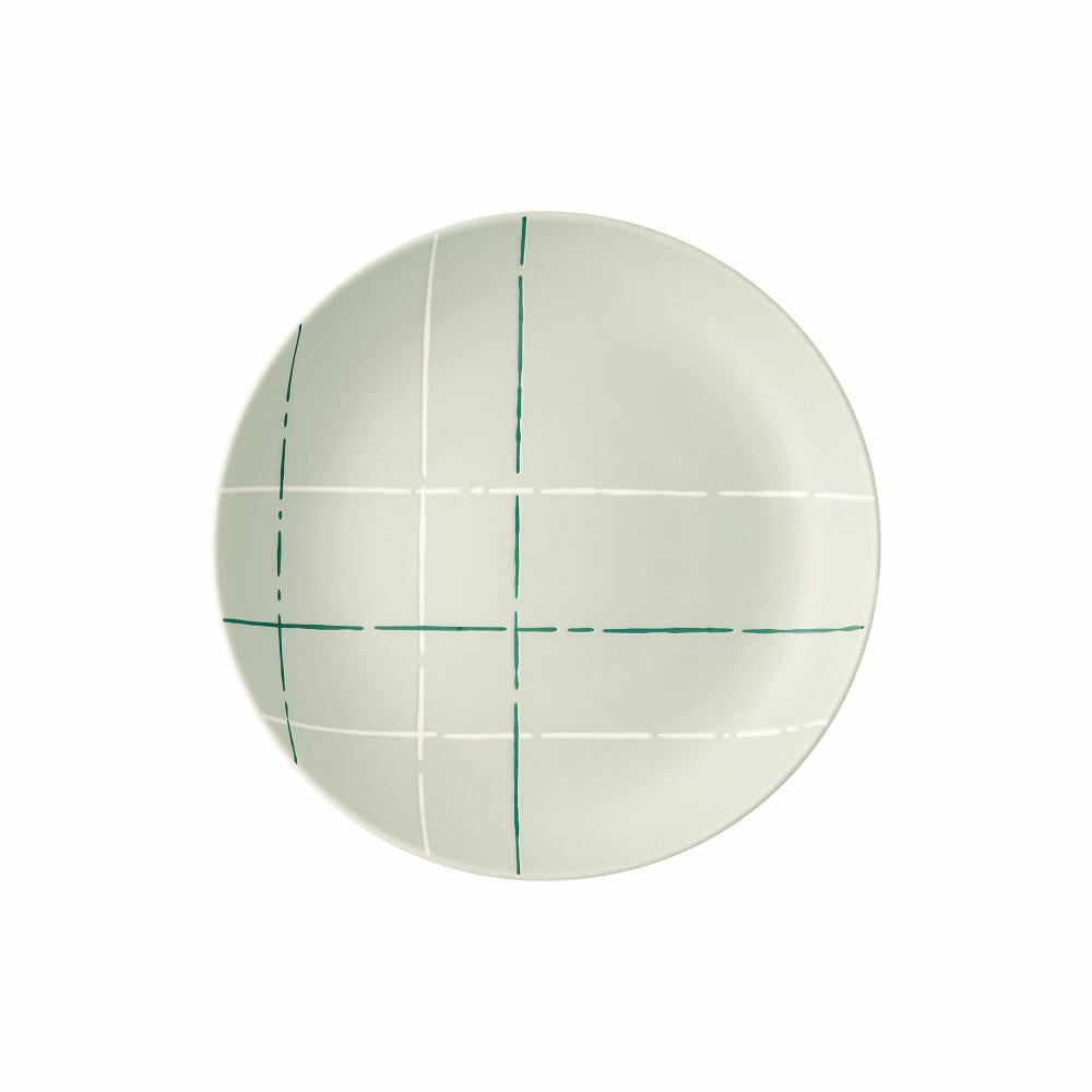 Thomas Teller Fun Karo Light tief, Porzellan, Grau, 23 cm, 11910-402001-10353
