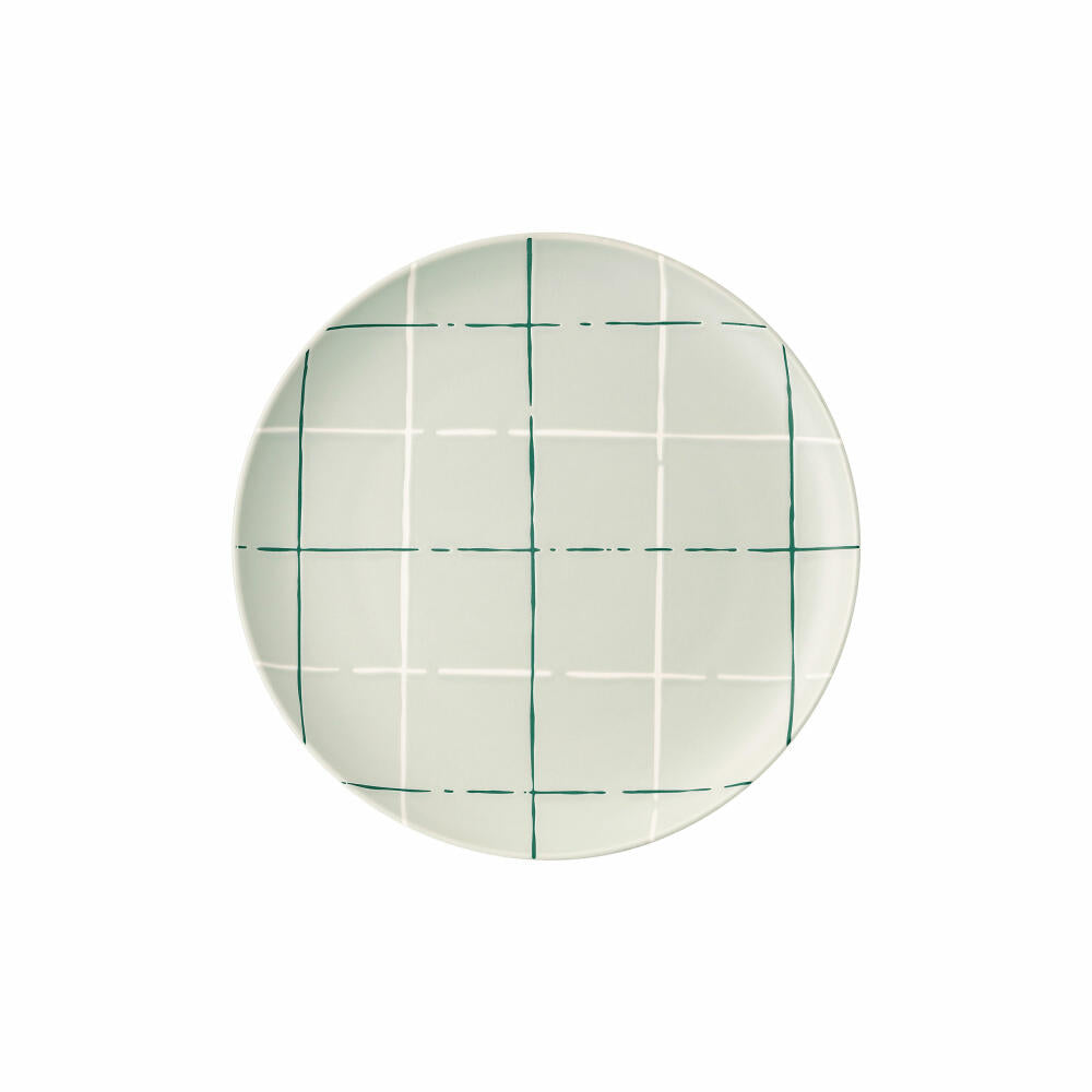 Thomas Teller Fun Karo Light flach, Porzellan, Grau, 22 cm, 11910-402001-10862