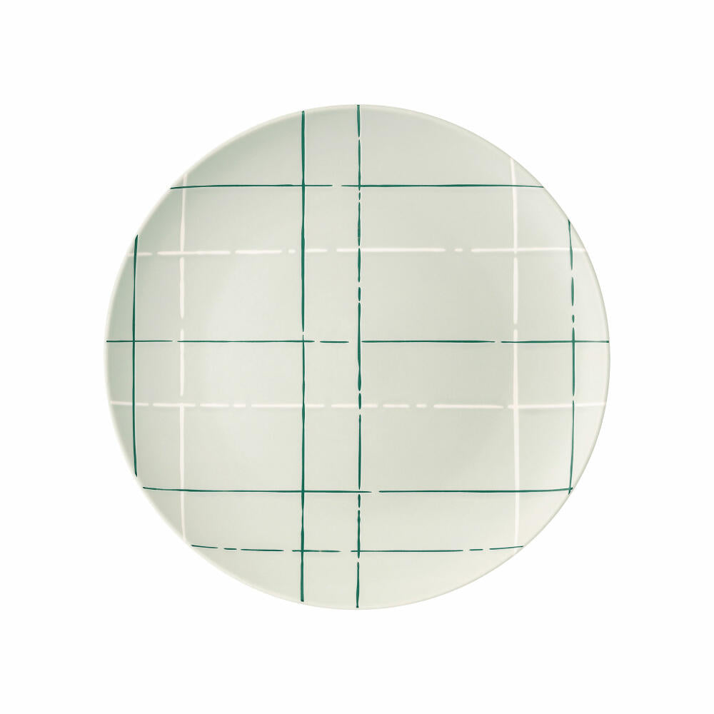 Thomas Teller Fun Karo Light flach, Porzellan, Grau, 27 cm, 11910-402001-10867