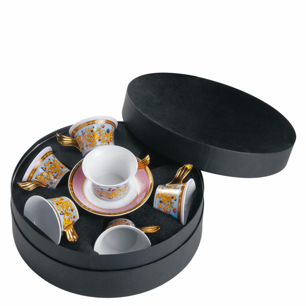 Rosenthal Versace Set 6 Teetassen Le jardin de Versace, Porzellan, 220 ml, 19300-409609-29253