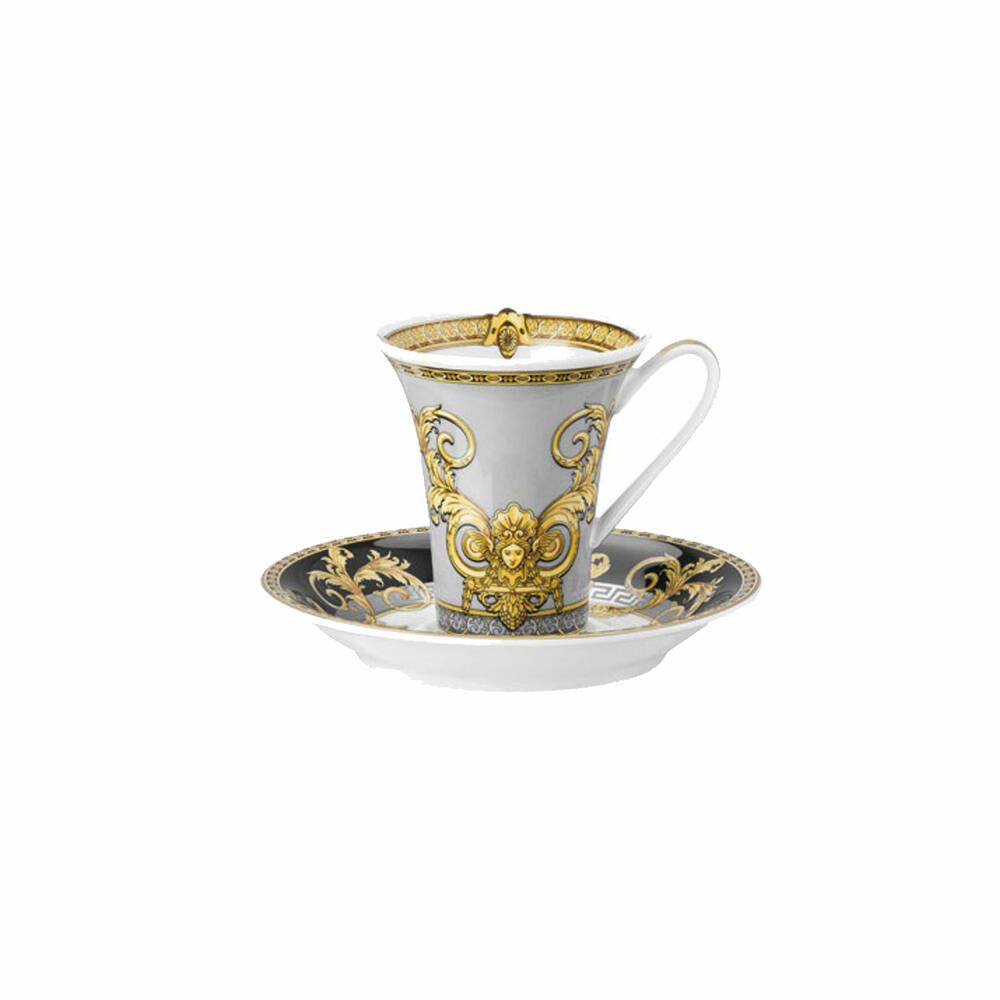Rosenthal Versace Espresso/Mocha Cup 2-piece Prestige Gala, Porcelain, 90 ml, 19325-403637-14720