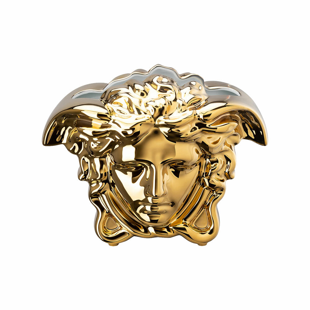 Rosenthal Versace Vase Medusa Grande Gold, porcelain, 21 cm, 14493-426157-26021