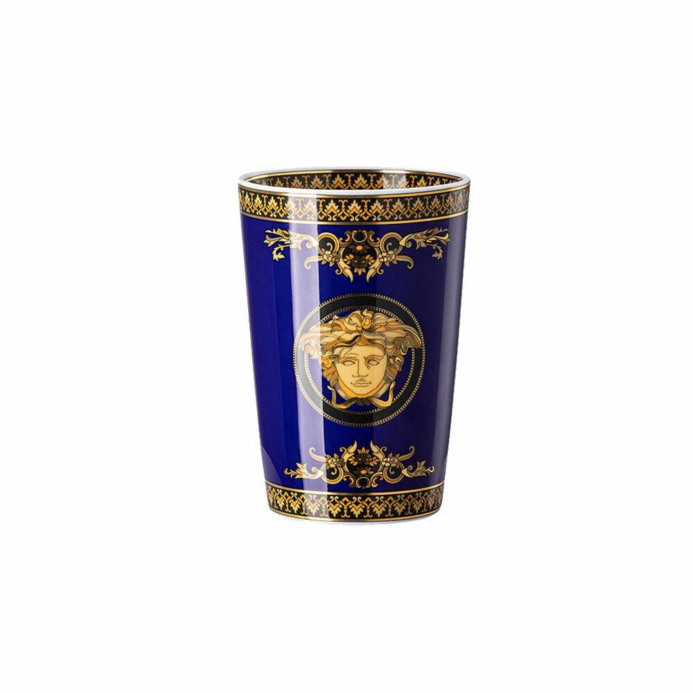 Rosenthal Versace table light 2-piece with scented wax Medusa blue, material mix, 14 cm, 14402-409620-24868