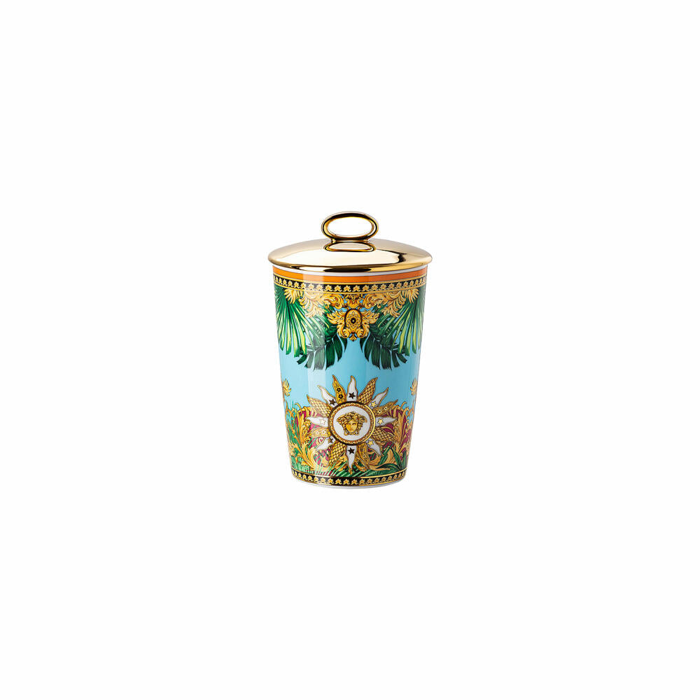 Rosenthal Versace table light 2-piece with scented wax Jungle Animalier, material mix, 14 cm, 14402-403713-24868