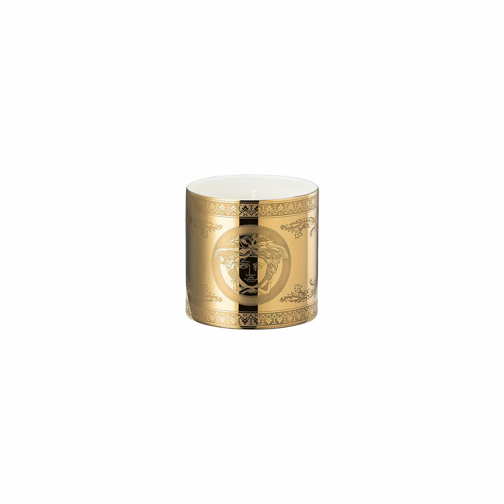 Rosenthal Versace table light 2-piece with scented wax Golden Medusa, material mix, 12 cm, 14498-403721-24868
