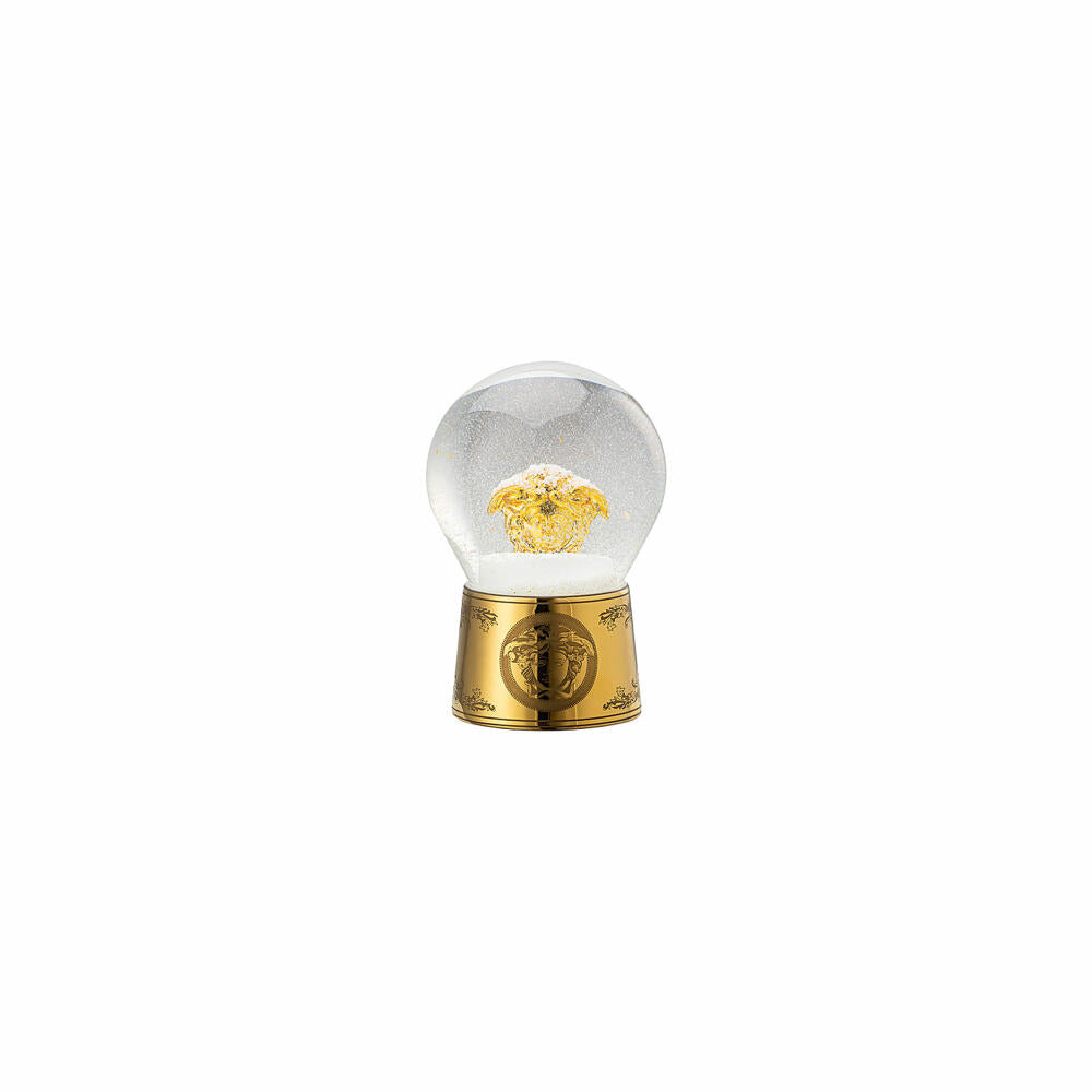Rosenthal Versace Snow Globe Golden Medusa, Material Mix, 12 cm, 14498-403721-27560