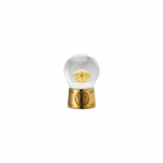 Rosenthal Versace Schneekugel Golden Medusa, Materialmix, 12 cm, 14498-403721-27560