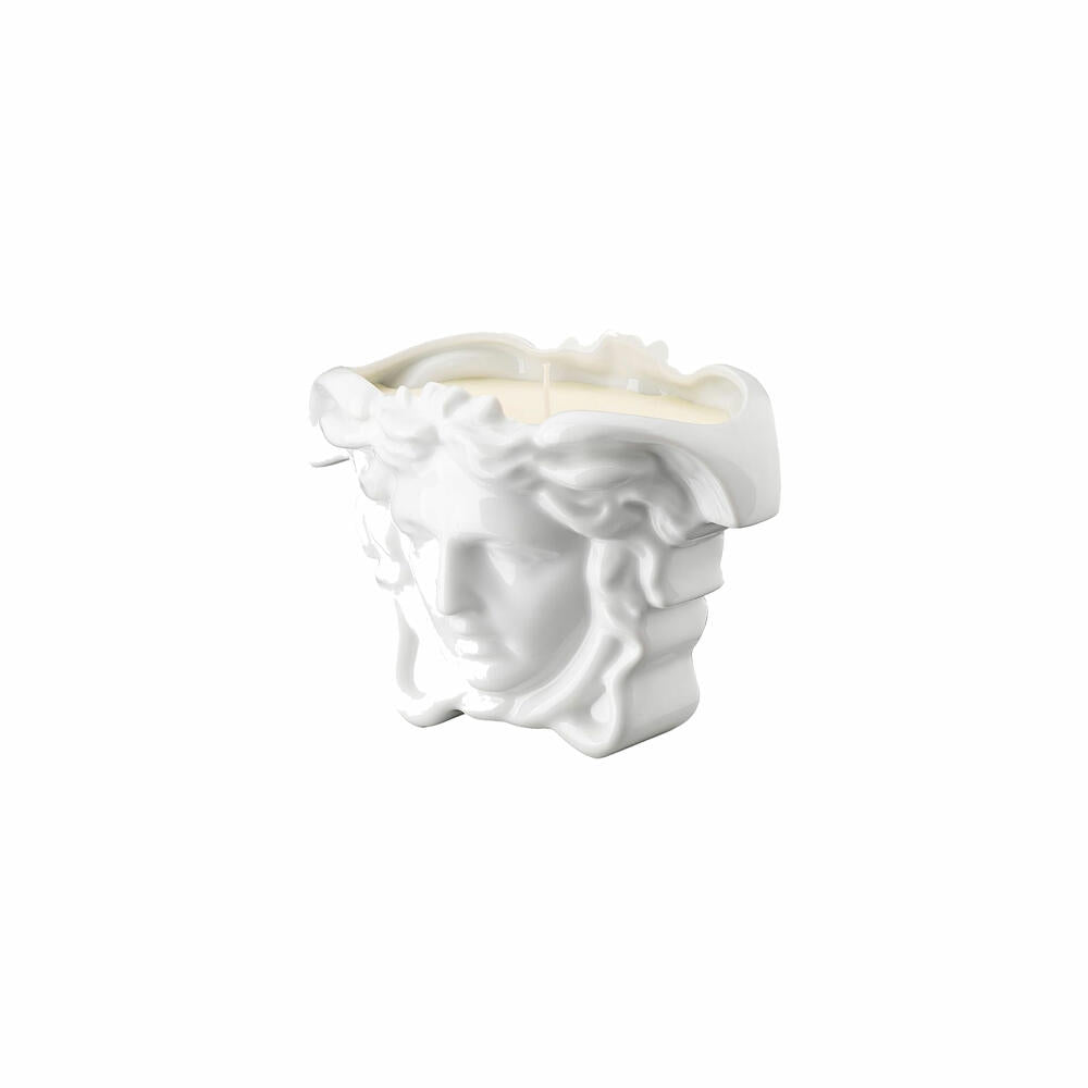 Rosenthal Versace table light with scented wax Medusa Grande White, material mix, 13.5 cm, 14493-800001-24871