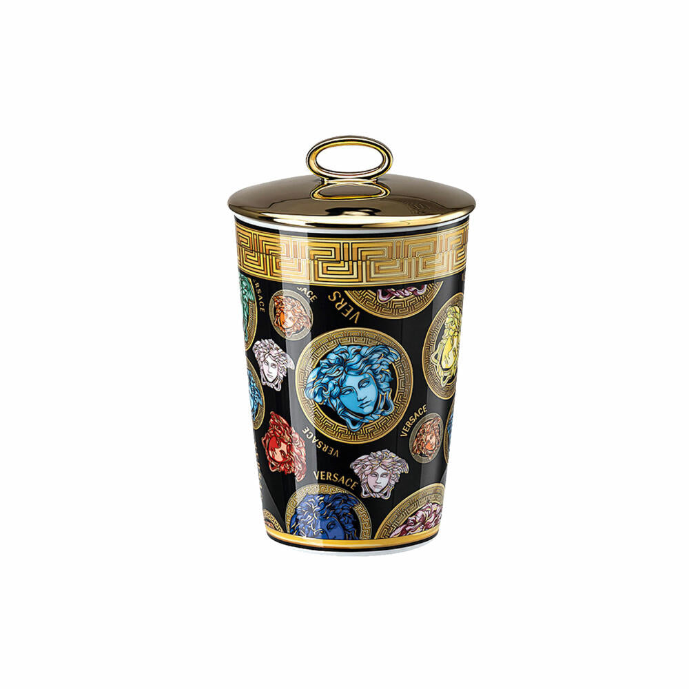 Rosenthal Versace table light 2-piece with scented wax Medusa Amplified, material mix, 14 cm, 14402-403763-24868