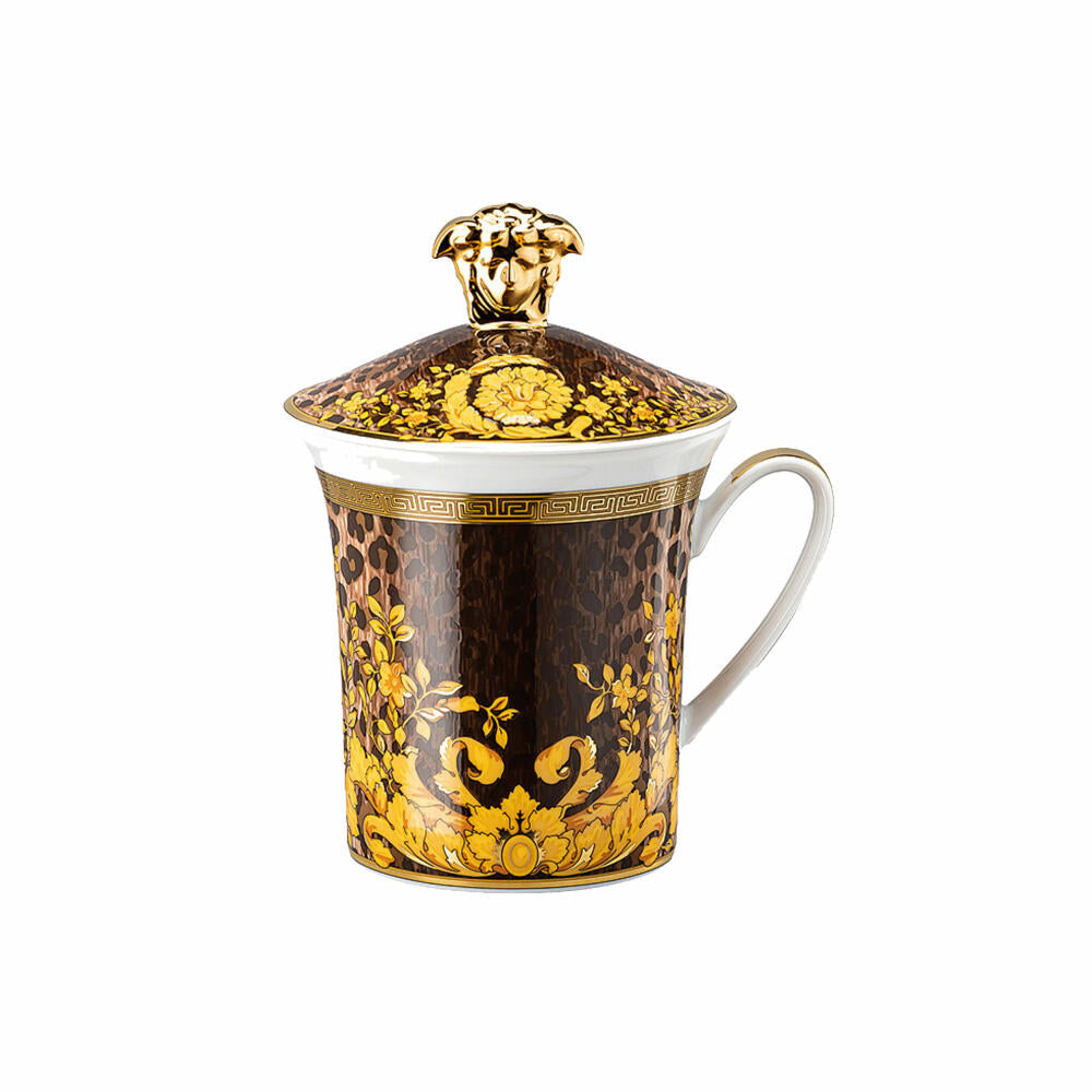 Rosenthal Versace Mug with Lid 30 Years Collection Wild Floralia, Porcelain, 350 ml, 19315-409980-28700
